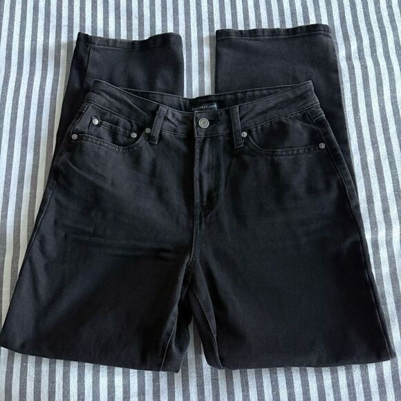 Sincerely Jules High Rise Black Mom Jeans Size 5/27 - Picture 1 of 7